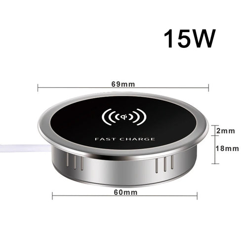 ClearDesk™ Wireless Charging Pad ✨📱 Minimal Look, Max Power